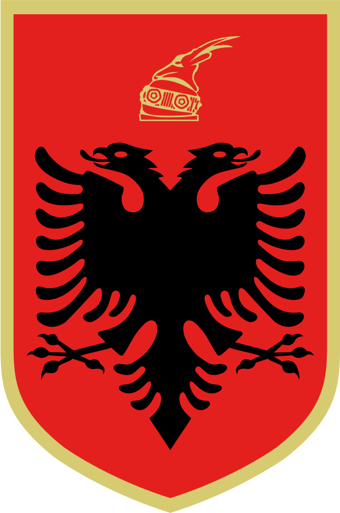 Albania, dwugłowy czarny orzeł to godło kraju